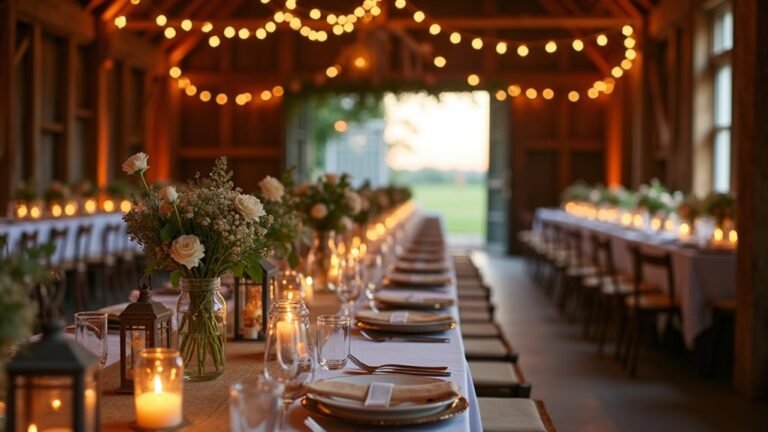 Home 12 cozy rustic barn wedding reception