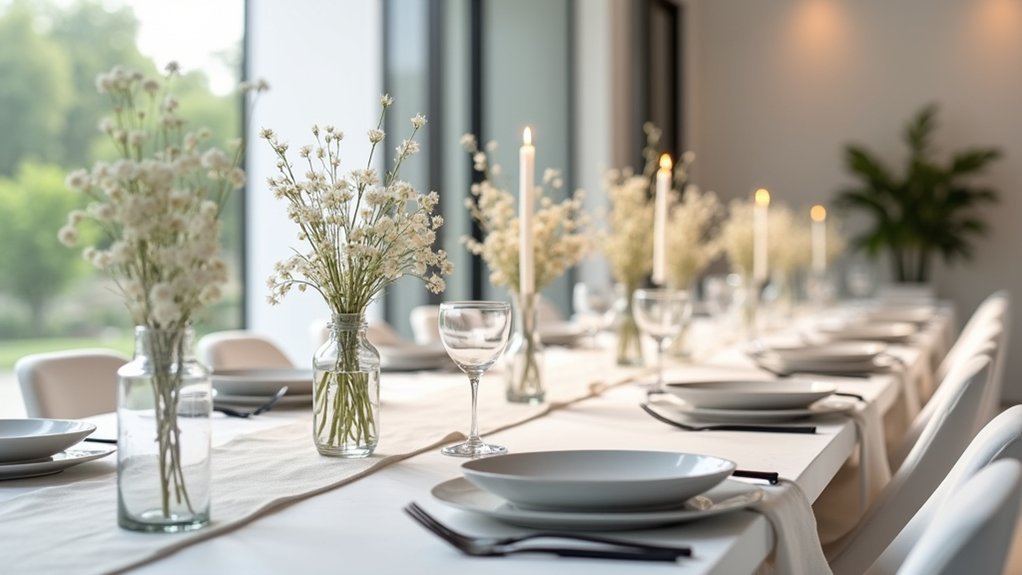 effortlessly elegant modern reception
