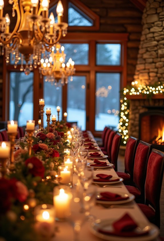 19 Breathtaking Winter Wedding Reception Ideas for a Magical Cozy Celebration 19 fireside lounge winter entertainment