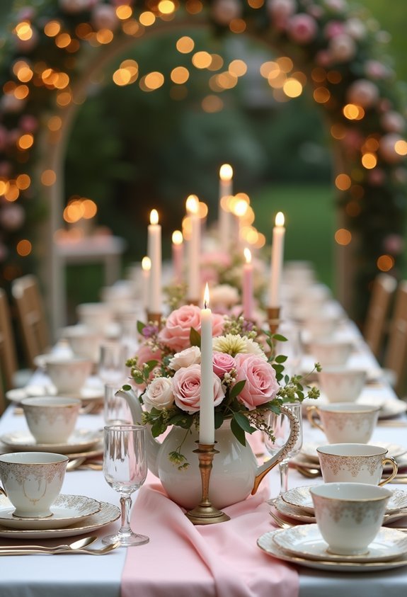 19 Gorgeous Vintage Wedding Reception Themes That Look Like a Fairytale 7 garden tea party romance theme