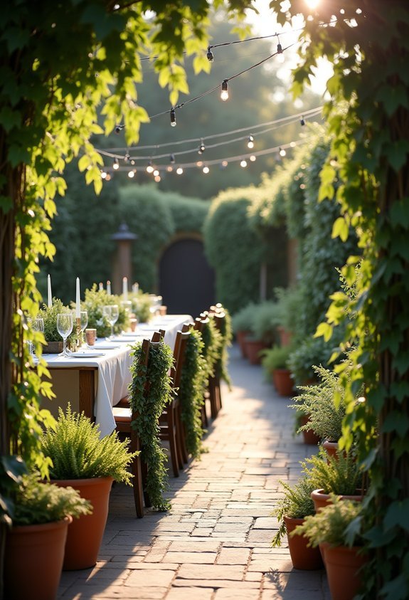 greenery potted plants styling
