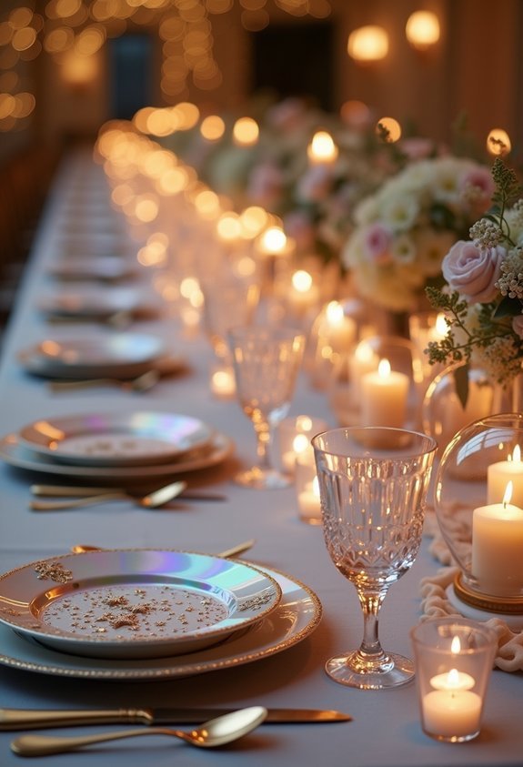 hand calligraphed magical place settings