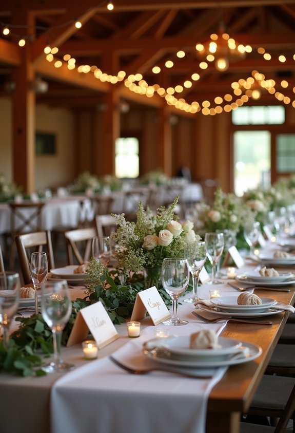 19 Charming Barn Wedding Reception Ideas That Turn a Venue Into a Dream 12 handcrafted barn place cards