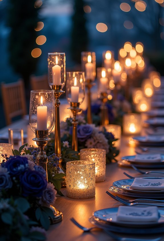 midnight sky table centerpieces