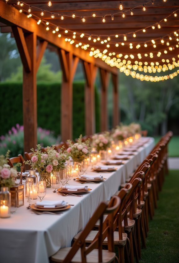 outdoor warm white string light zoning