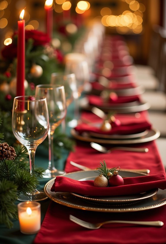 personalized christmas ornament place cards