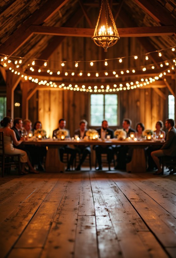 rustic dance floor clear paths