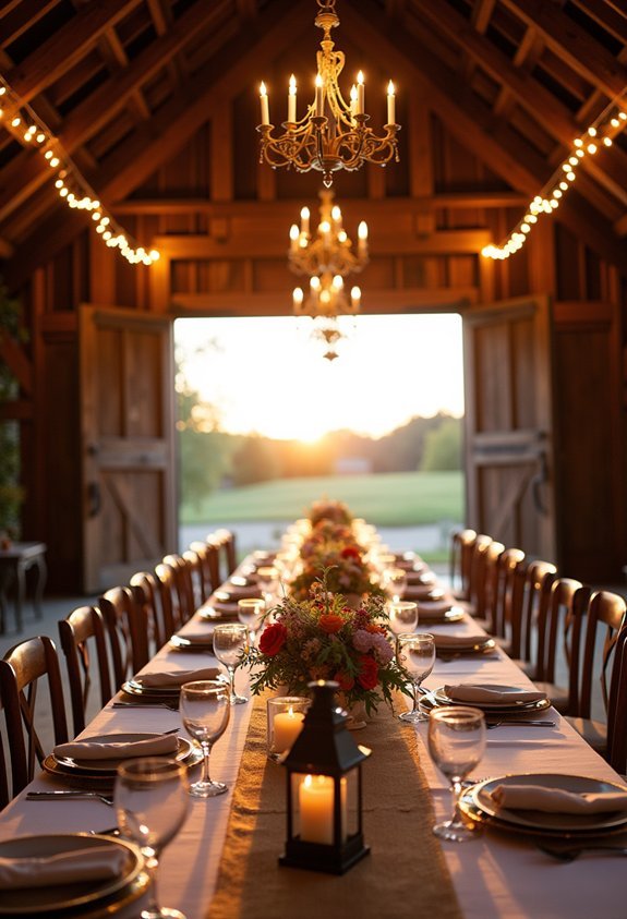 19 Charming Barn Wedding Reception Ideas That Turn a Venue Into a Dream 2 rustic elegance barn reception