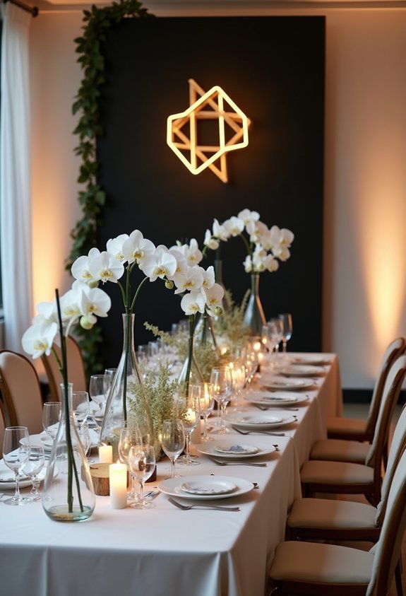 statement reception backdrop refinement