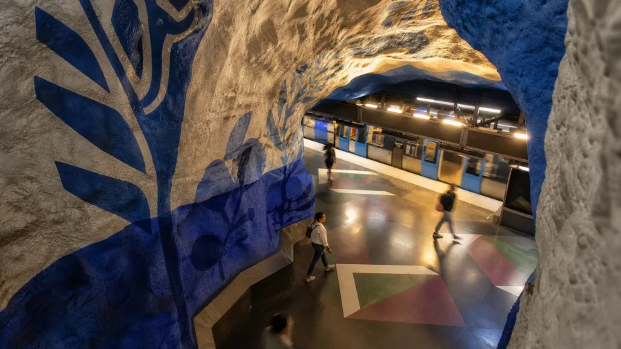 Stockholm Transforms Transit Stations into Underground Art Galleries