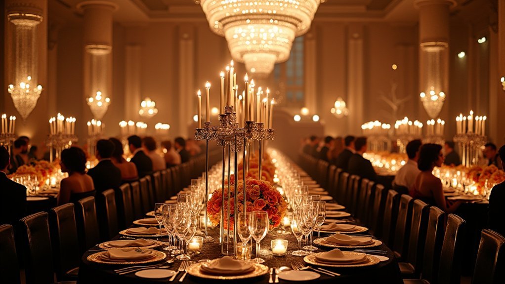 ultra glamorous luxury wedding reception