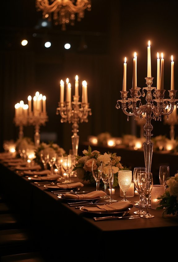 warm moody tablescape balance