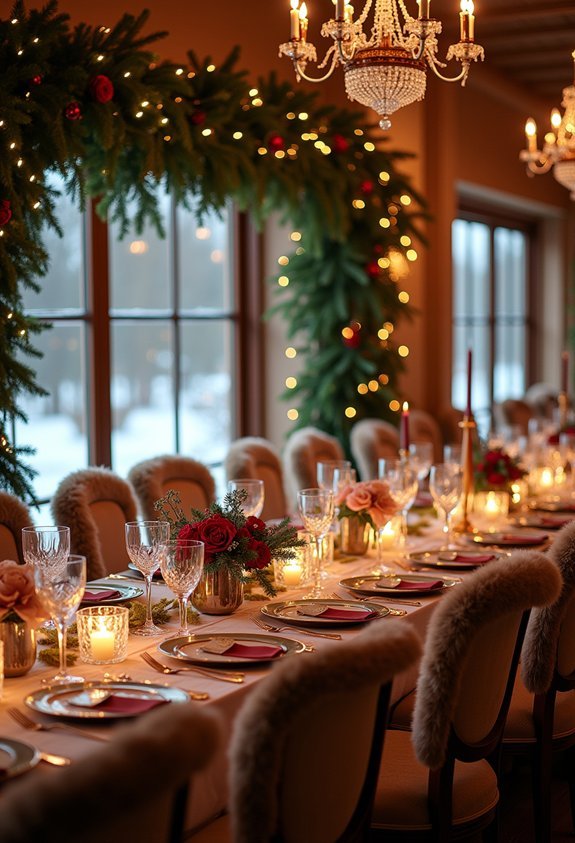 19 Breathtaking Winter Wedding Reception Ideas for a Magical Cozy Celebration 6 warm neutrals evergreen burgundy