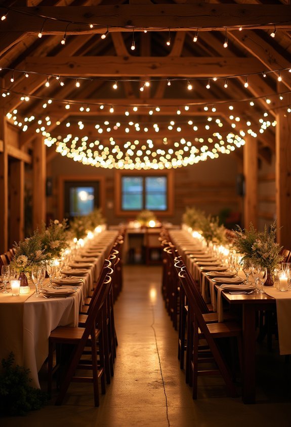 warm white twinkle light drapes