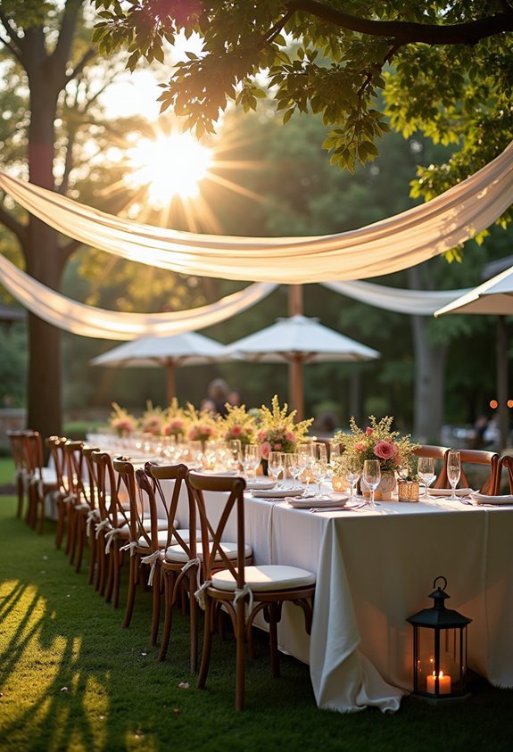 weatherproof wedding reception plan