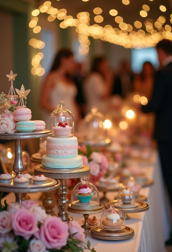 whimsical layered dessert landscape