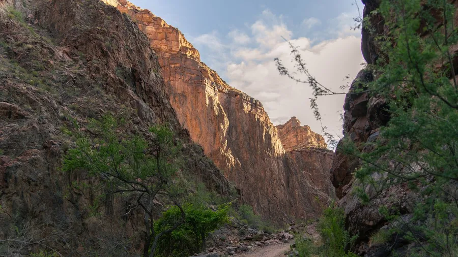 Bright Angel Trail: Grand Canyon Below Rim