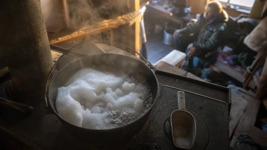 Water Was Earned Through Melting Snow, Drop by Drop