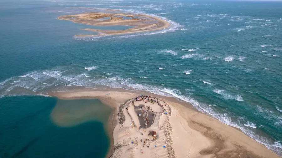 The World Islands Dredged Sand Archipelago