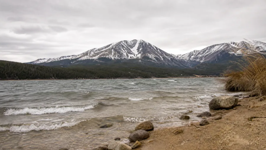 Leadville, Colorado between Twin Lakes