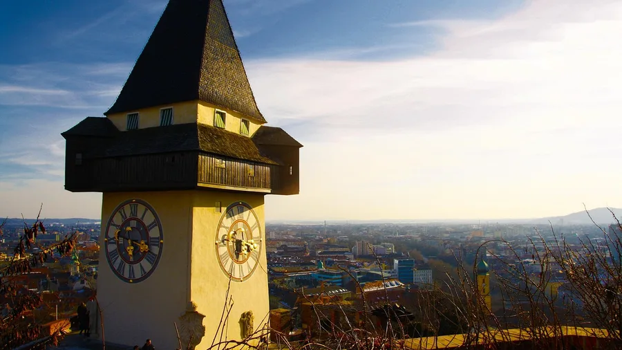Graz, Austria: Schlossberg and Compact Old Town