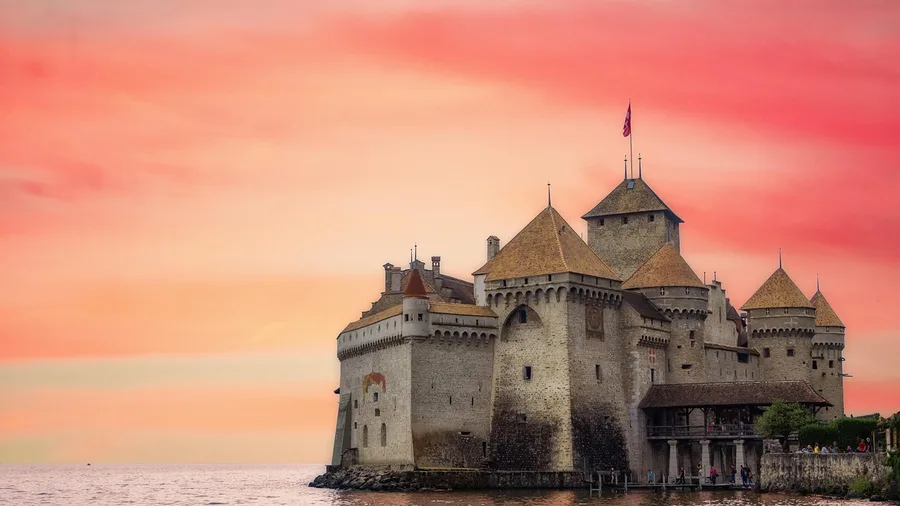 Top 20 Castles in Europe That Look Like Fairy Tales 19 Chillon: The Castle Standing in the Lake