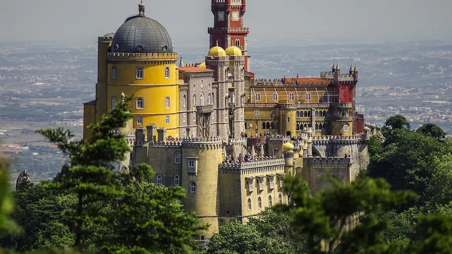 Top 20 Castles in Europe That Look Like Fairy Tales 9 Pena: The Palace Painted Like a Toy