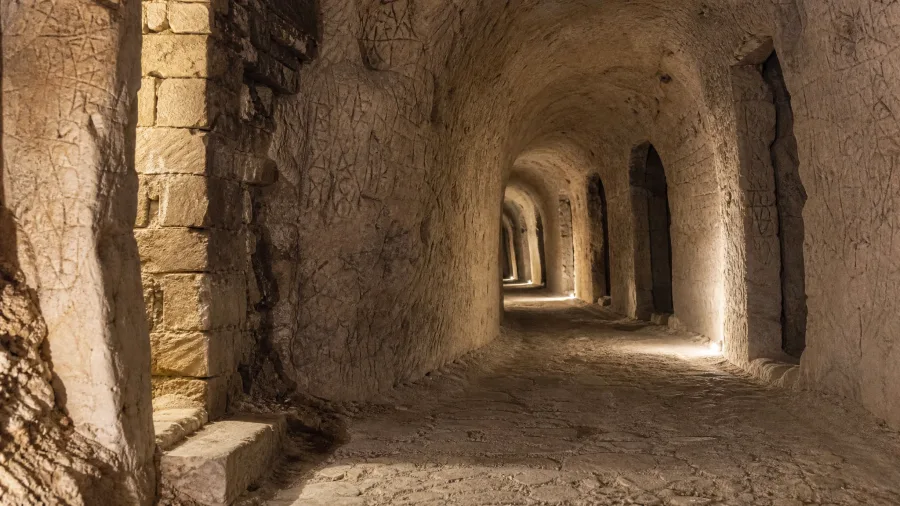 Towns Built Entirely Underground 7 Naours Subterranean Military Hideaway